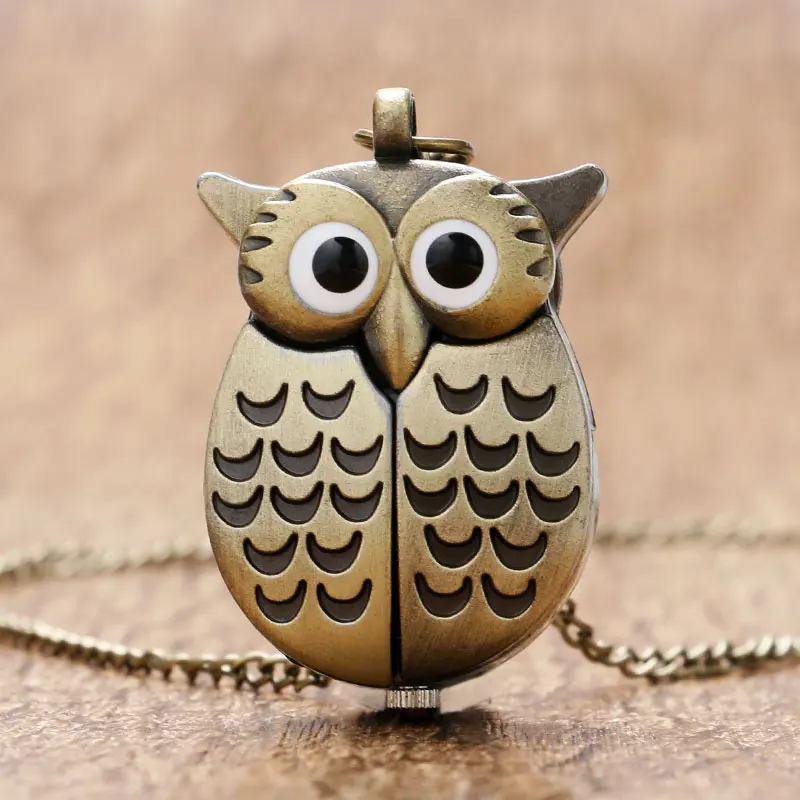 Bronze Night Owl Necklace Pendant Quartz Steampunk Pocket Watch Chain for Men Women couple watch reloj watches
Bronze Night Owl Necklace Pendant Quartz Steampunk Pocket Watch Chain for Men Women couple watch reloj watches