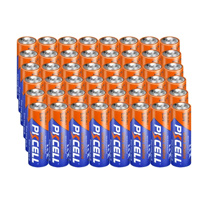 

48 шт., щелочные батарейки Pkcell LR6 AA, батарейки 2A, UM3 MN1500 E91, 1,5 в, Aa, сухая Первичная Улучшенная батарейка R6P 2A