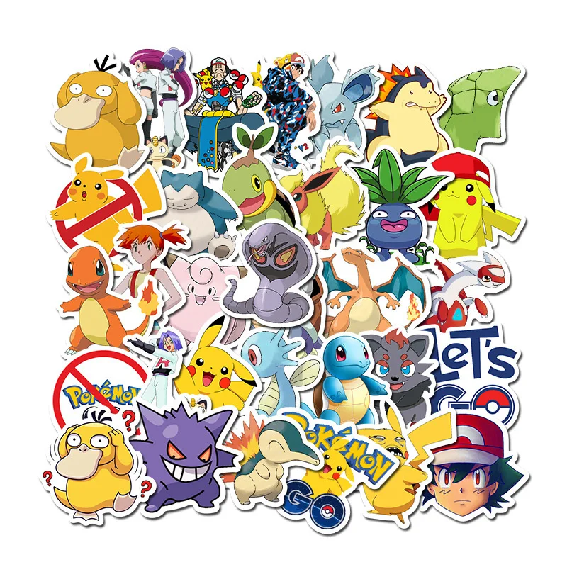 50PCS Mixed Kawaii Pokemon Japan Anime Decal Stickers Classic Skateboard Guitar Laptop Car Cartoon Pikachu Sticker Toy For Kids
50PCS Mixed Kawaii Pokemon Japan Anime Decal Stickers Classic Skateboard Guitar Laptop Car Cartoon Pikachu Sticker Toy For Kids