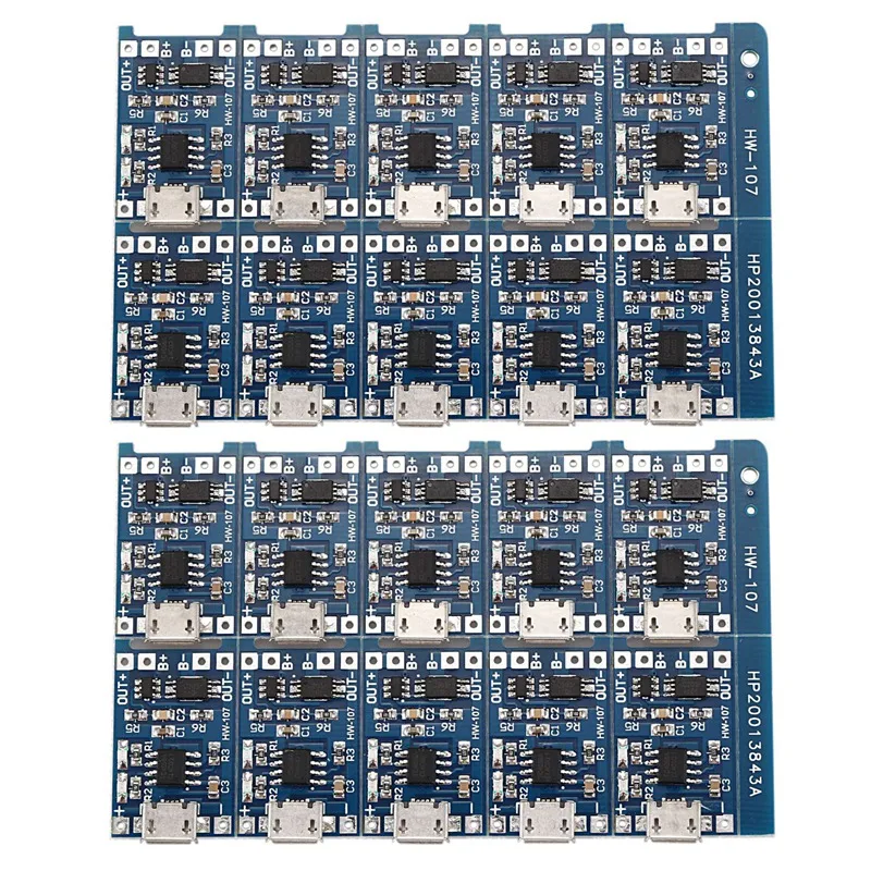 20 шт., зарядная плата TP4056 5 в Mini USB 1A 18650 для литиевой батареи с защитным зарядным модулем
20 шт., зарядная плата TP4056 5 в Mini USB 1A 18650 для литиевой батареи с защитным зарядным модулем