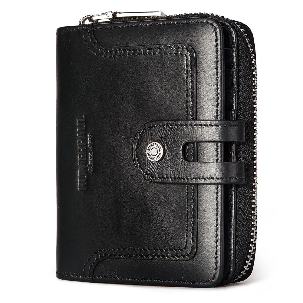 SUMAITONG 100% Genuine Leather Mens Casual Wallet RFID Blocking Credit Card Holder with Zipper Coin Pocket Short Male Clutch Bag
SUMAITONG 100% Genuine Leather Mens Casual Wallet RFID Blocking Credit Card Holder with Zipper Coin Pocket Short Male Clutch Bag