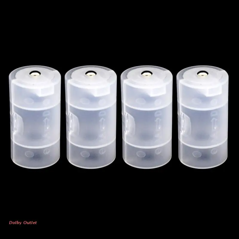 4 Pcs/set AA to D Size Cell Battery Conversion Adapter Switchers Converter Case Box Holder Converter Case Replacement
4 Pcs/set AA to D Size Cell Battery Conversion Adapter Switchers Converter Case Box Holder Converter Case Replacement