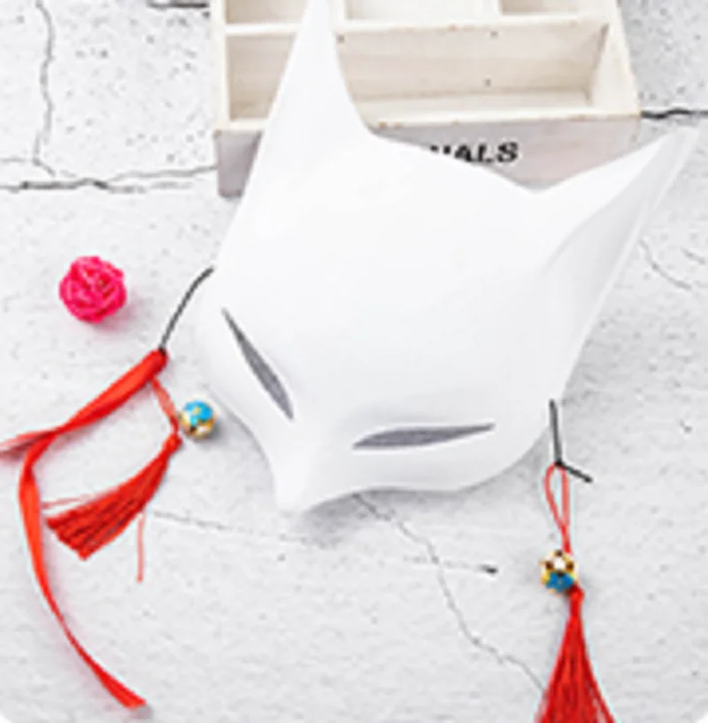 Fox mask party half face Japanese hand-painted cos mask with tassel masquerade ball Kabuki fox mask cosplay props
Fox mask party half face Japanese hand-painted cos mask with tassel masquerade ball Kabuki fox mask cosplay props