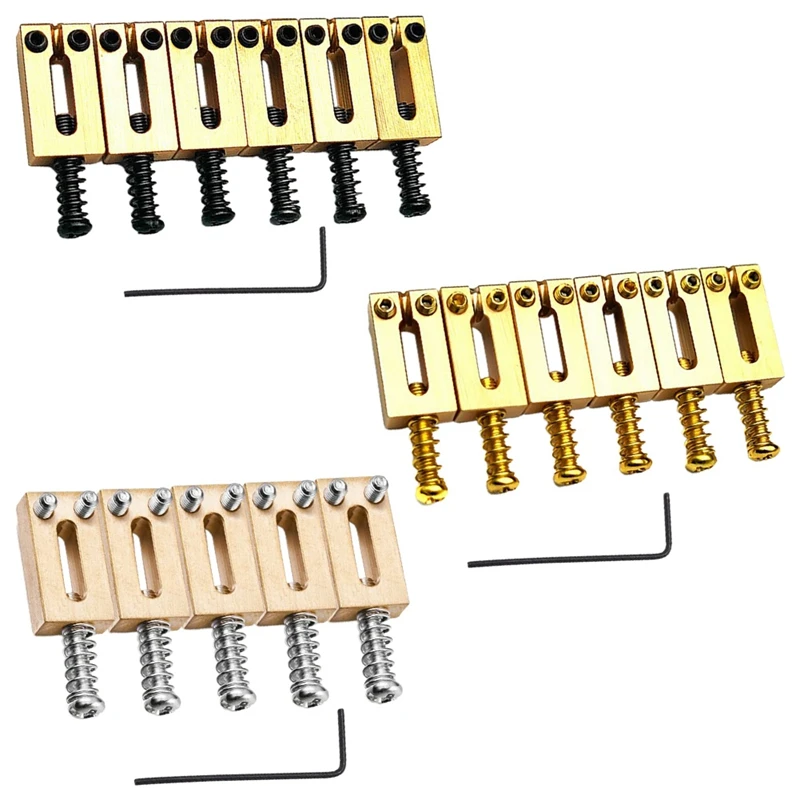 6 Set Bridge Saddle For Solid Brass Electric Guitar Bridge Bridge Code String Pull String Code String Saddle
6 Set Bridge Saddle For Solid Brass Electric Guitar Bridge Bridge Code String Pull String Code String Saddle