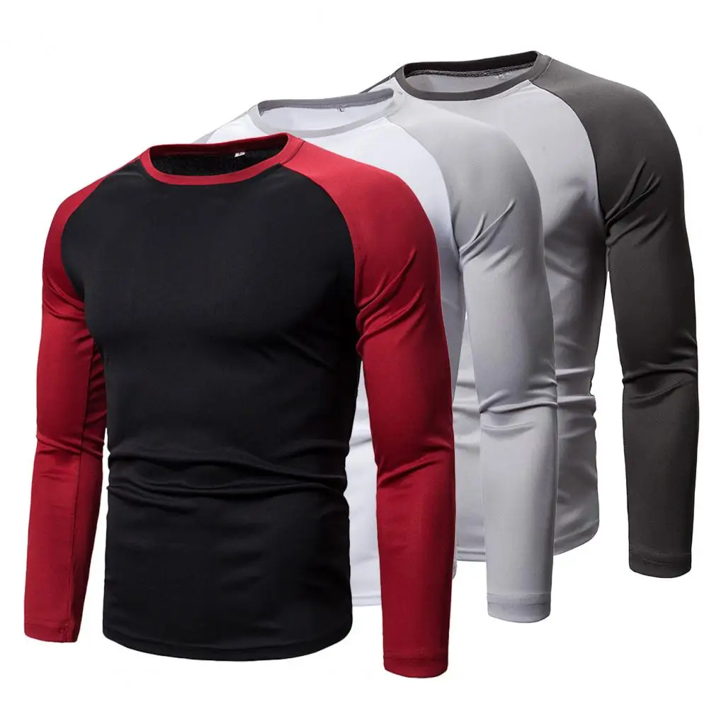 Shirt Long Sleeve Male Breathable Stretchy Crew Neck T-shirt Men Pullover for Daily Wear
Shirt Long Sleeve Male Breathable Stretchy Crew Neck T-shirt Men Pullover for Daily Wear