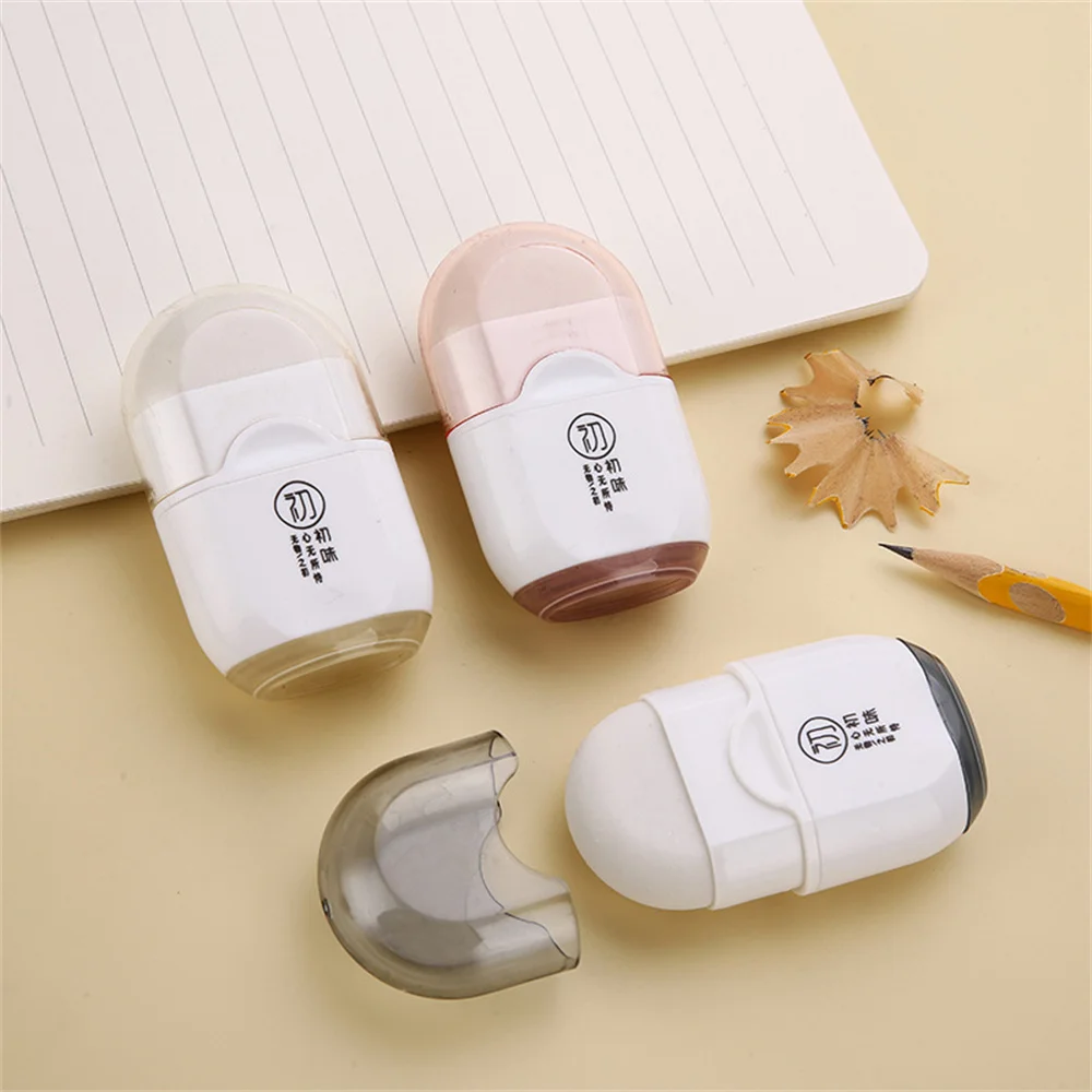 1pc Multifunctional 2 In 1 Pencil Sharpener with Eraser Writing Correction Tool Kids Gifts Student Stationery School Supplies
1pc Multifunctional 2 In 1 Pencil Sharpener with Eraser Writing Correction Tool Kids Gifts Student Stationery School Supplies