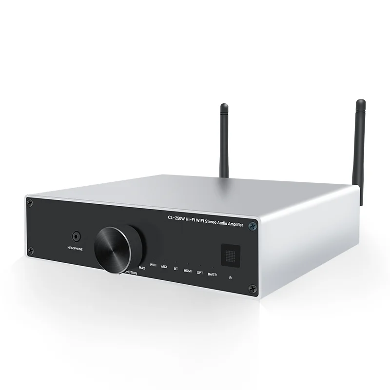 

Hot selling Wifi Airplay BT 5.0 APTX-HD LAN HDM I 2 100w line AUX in optical Mini home Audio Amplifier
