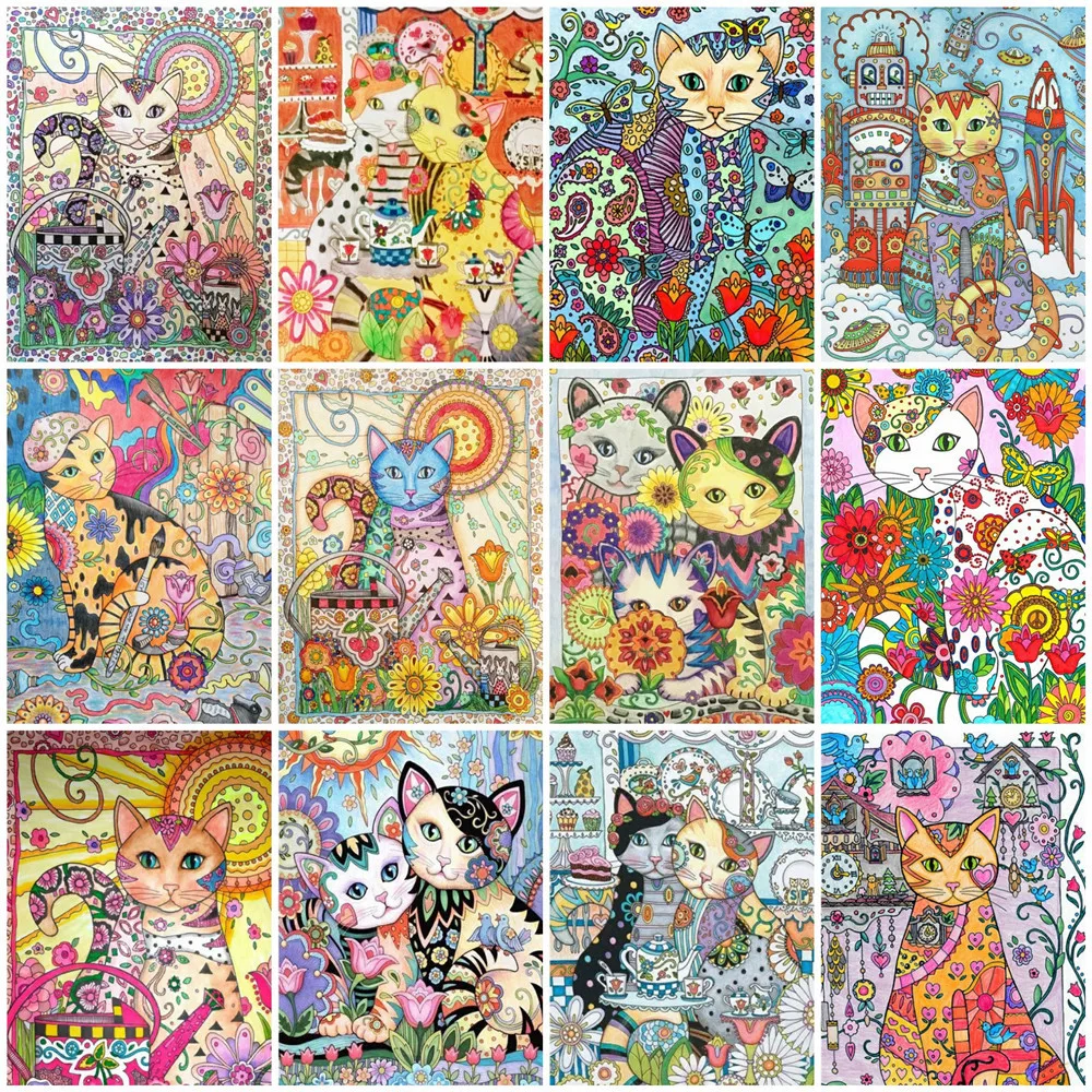 Huacan 5D DIY Diamond Painting Cat Cross Stitch Embroidery Animals Mosaic Personalized Gift Pictures For The Home
Huacan 5D DIY Diamond Painting Cat Cross Stitch Embroidery Animals Mosaic Personalized Gift Pictures For The Home