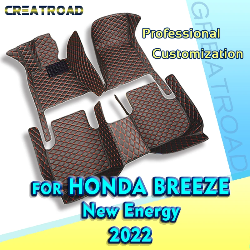 

Car Floor Mats For Honda Breeze New Energy 2022 Custom Auto Foot Pads Automobile Carpet Cover Interior Accessories