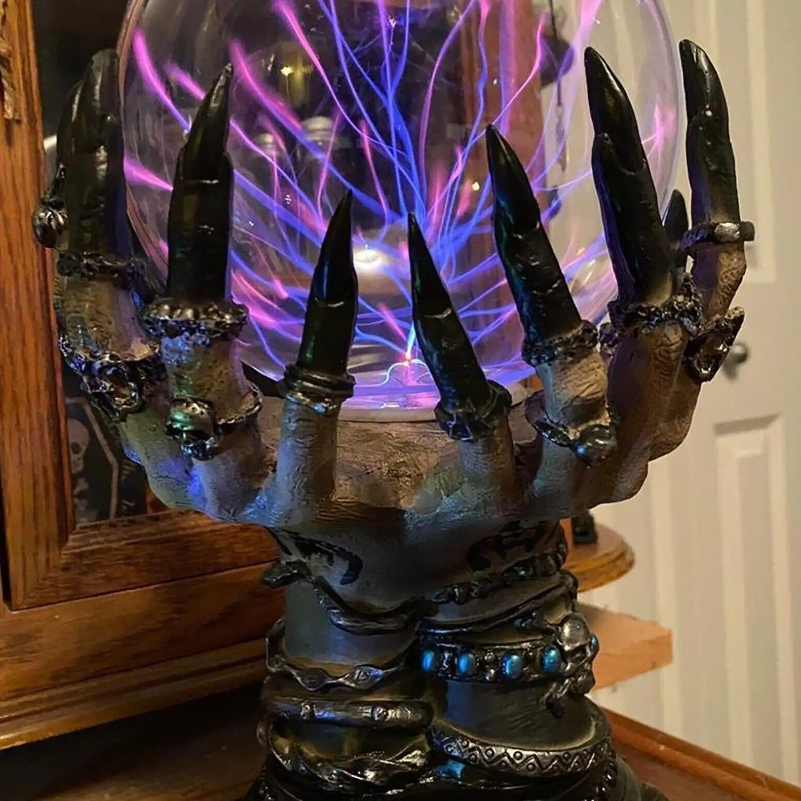 Креативный светящийся стеклянный хрустальный шар Witch на Хэллоуин Роскошный домашний волшебный небесный шар призрачный череп плазма на Хэллоуин D X7I8 
Креативный светящийся стеклянный хрустальный шар Witch на Хэллоуин Роскошный домашний волшебный небесный шар призрачный череп плазма на Хэллоуин D X7I8