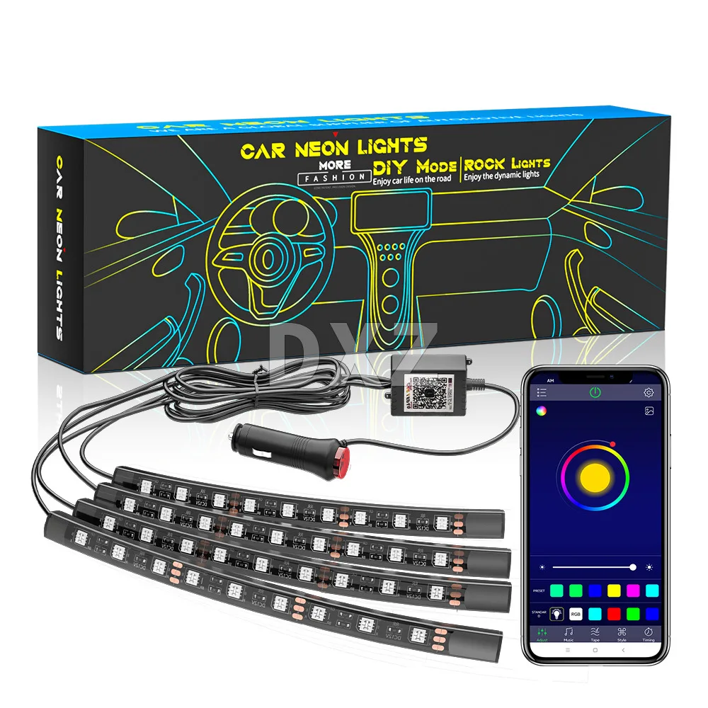 Car LED Atmosphere Lights Car APP Atmosphere Lights Remote /APP Control Car Led Neon Light RGB Decorative Atmosphere Lamp
Car LED Atmosphere Lights Car APP Atmosphere Lights Remote /APP Control Car Led Neon Light RGB Decorative Atmosphere Lamp