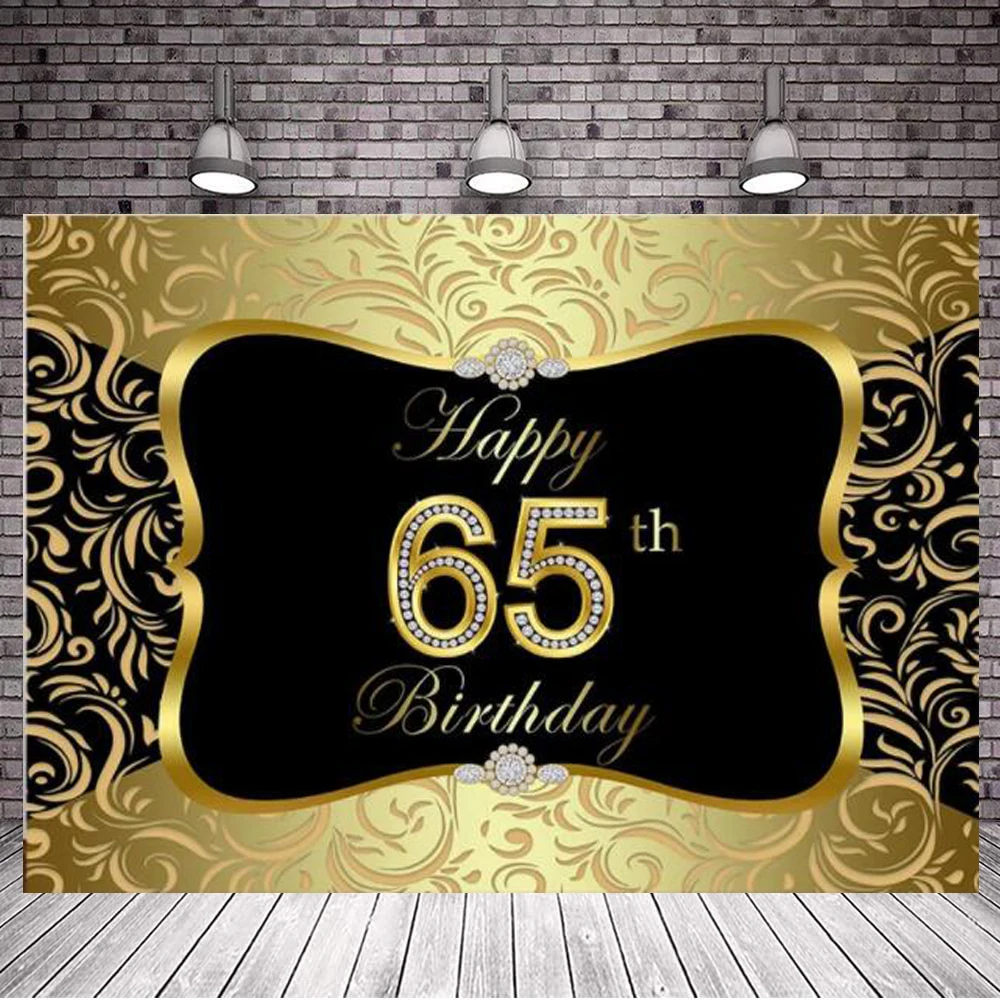 Photography Backdrop Gold Black Royal Texture Gold Glitter Happy 65th Birthday Party Backgrounds Decoration Banner Poster
Photography Backdrop Gold Black Royal Texture Gold Glitter Happy 65th Birthday Party Backgrounds Decoration Banner Poster