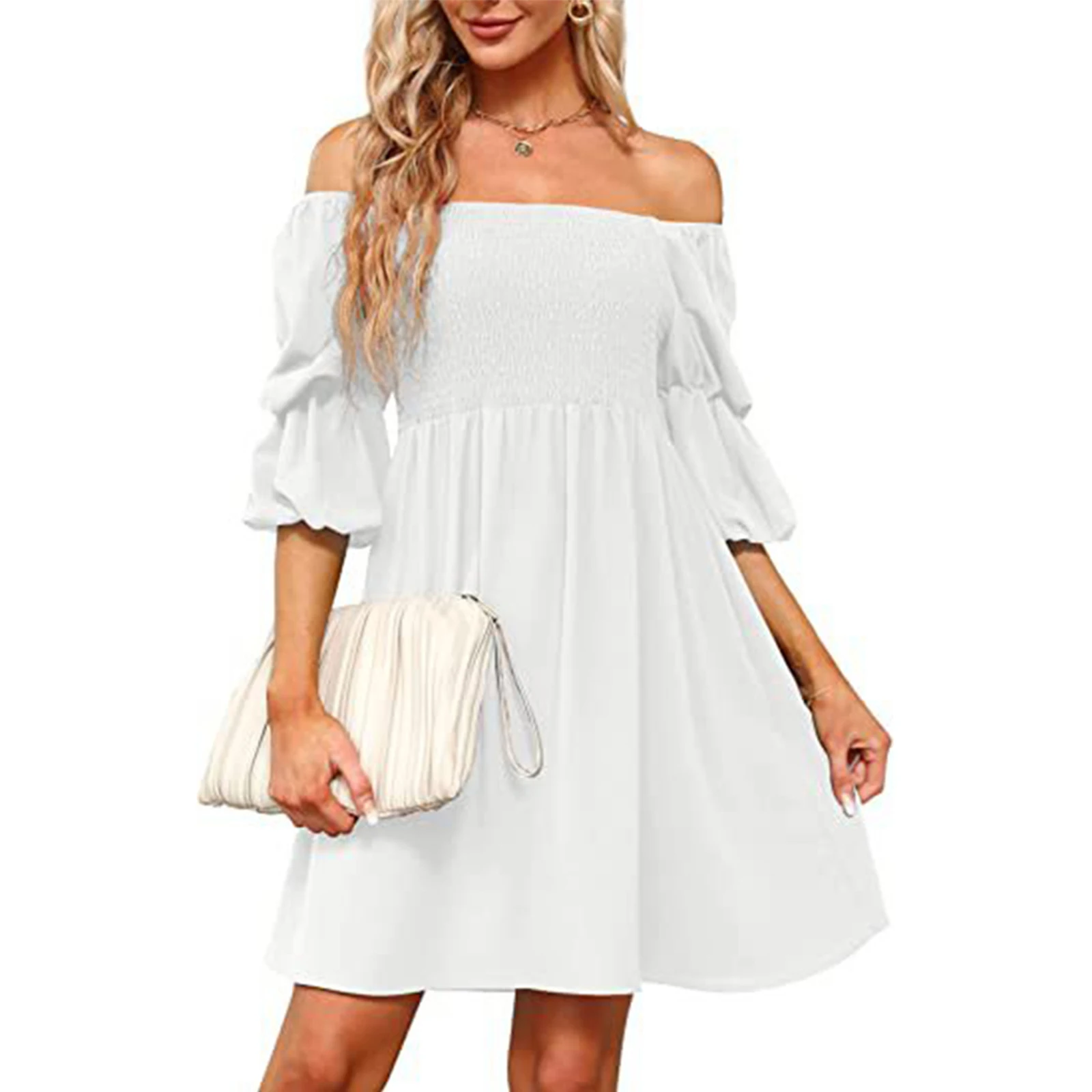Bodycon Womens Dress Casual Comfy Daily Dance Dresses Female Holiday Night Club Off Shoulder Puff Sleeve Brand New
Bodycon Womens Dress Casual Comfy Daily Dance Dresses Female Holiday Night Club Off Shoulder Puff Sleeve Brand New