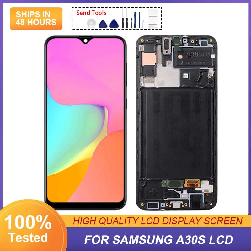 

6.4 Inch A30S Display For Samsung Galaxy A307 Lcd Touch Screen Digitizer A307F A307FN A307G A307GN Assembly With Frame 1Pcs