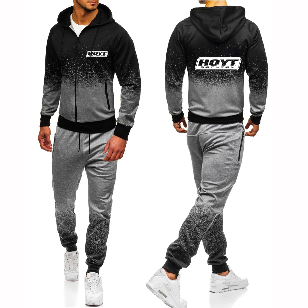 Huo Yite archery 2023 new gradient sportswear suit spring and autumn leisure high quality cotton men's jacket hoodie
Huo Yite archery 2023 new gradient sportswear suit spring and autumn leisure high quality cotton men's jacket hoodie