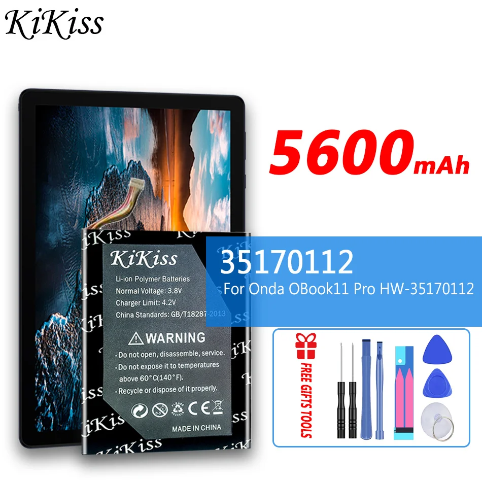 

5600mAh KiKiss Battery 35170112 (OBook11 Pro) For Onda OBook 11 Pro OBook11 Pro HW-35170112 HW35170112 Batteries
