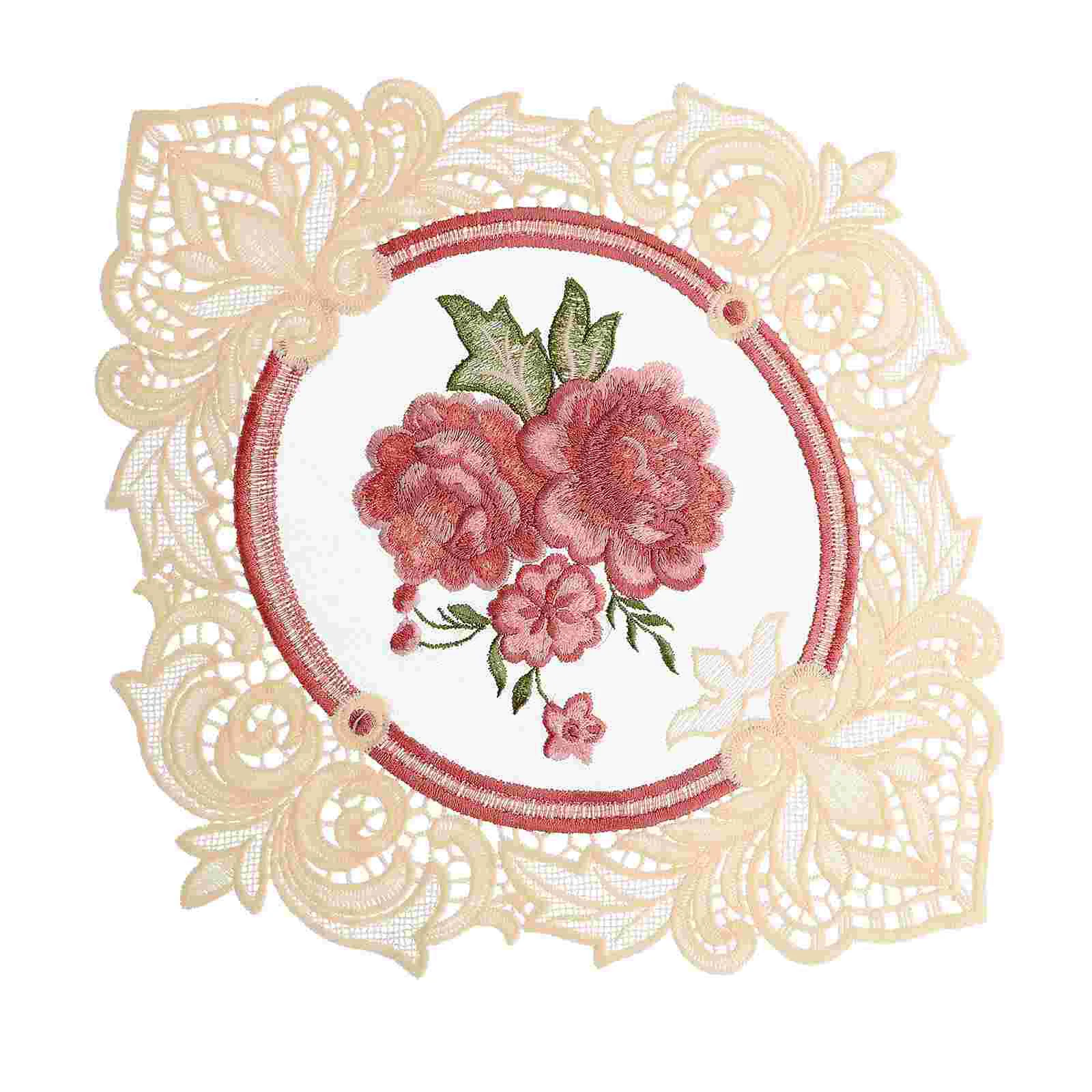 Placemats Table Lace Mats Coasters Mat Floral White Doilies Cloth Drinks Heat Embroidered Rose Jute Insulated Cup Glitter 
Placemats Table Lace Mats Coasters Mat Floral White Doilies Cloth Drinks Heat Embroidered Rose Jute Insulated Cup Glitter