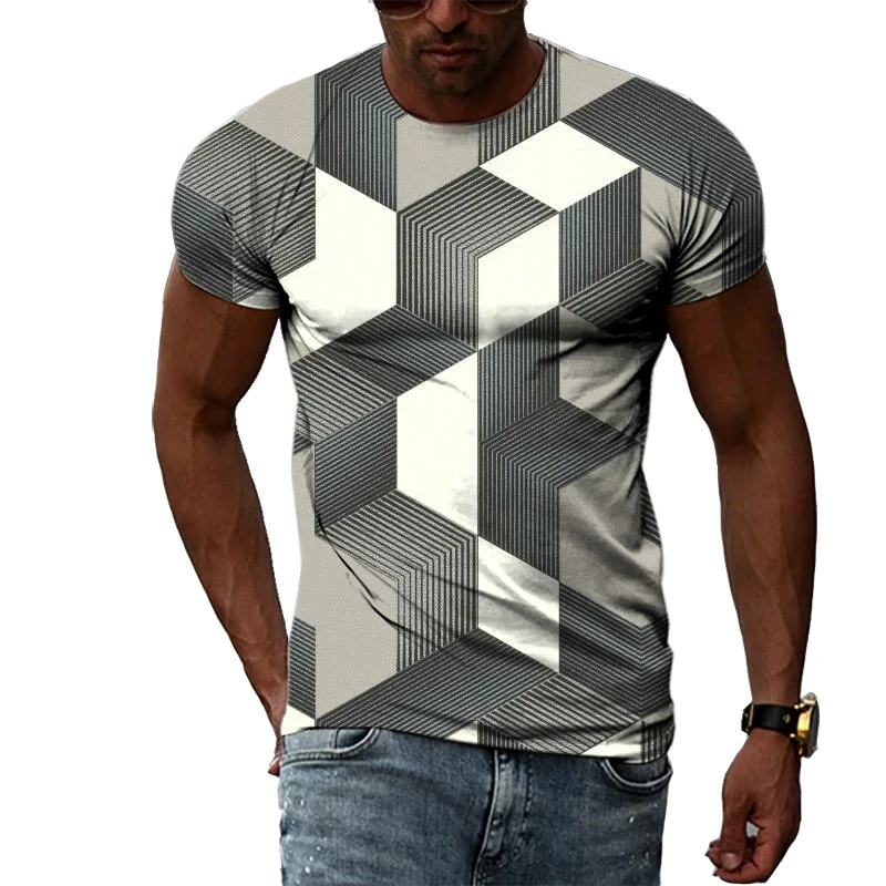 Summer Trend Personalized Men's T-shirt 3D Geometric Three-dimensional Graphic Printing Short-sleeved Fashion Sports Quality Top
Summer Trend Personalized Men's T-shirt 3D Geometric Three-dimensional Graphic Printing Short-sleeved Fashion Sports Quality Top