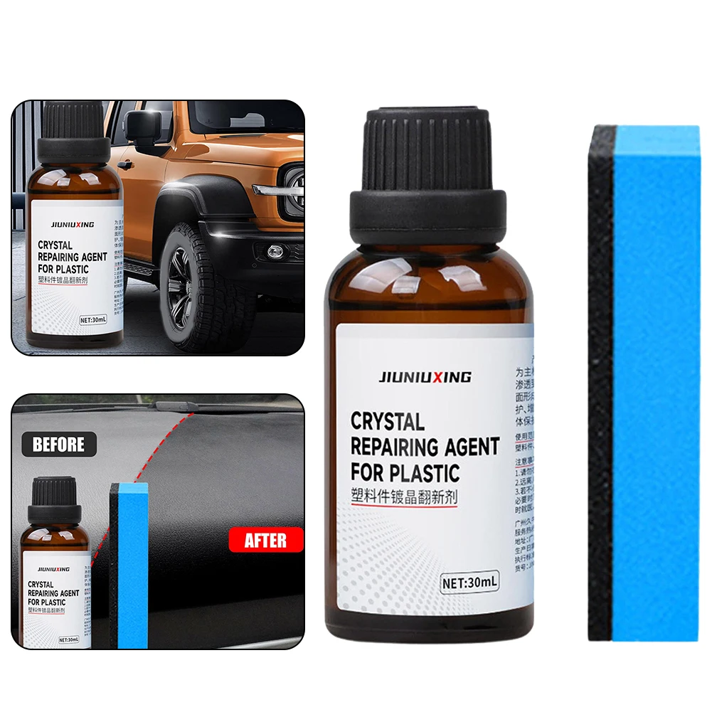 30ml Plastic Crystal Coating Agent Car Refurbished Agent With Sponge Auto Interior Maintenance Restorer Car Accessories
30ml Plastic Crystal Coating Agent Car Refurbished Agent With Sponge Auto Interior Maintenance Restorer Car Accessories