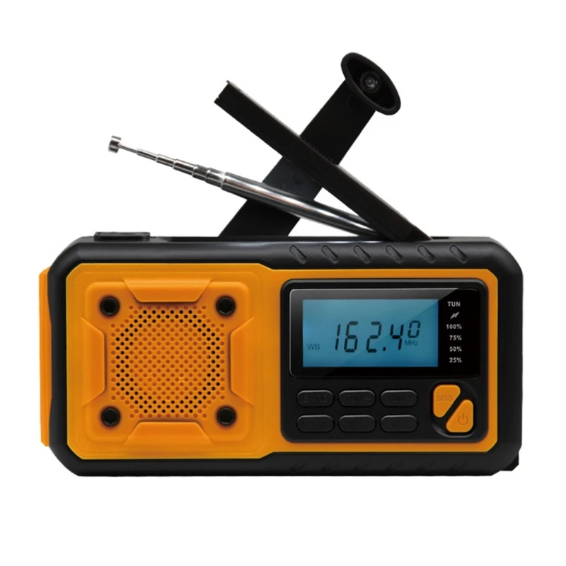 G92F Weather Radio Solar Cell Phones Hand Crank Flashlight Outdoors Emergency
G92F Weather Radio Solar Cell Phones Hand Crank Flashlight Outdoors Emergency