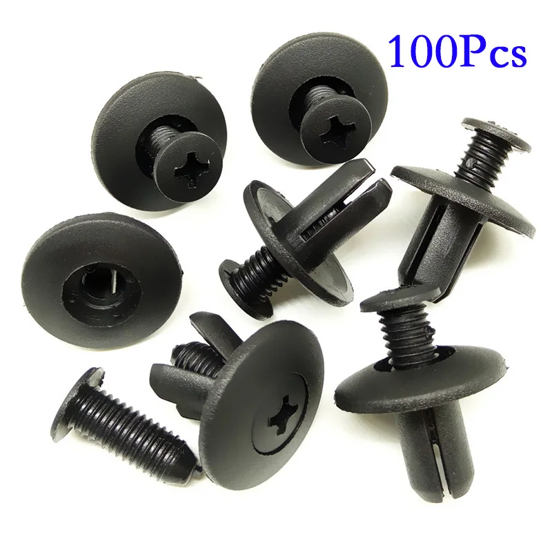 100pcs Universal Auto Screw Push Rivet Fasteners 8mm Plastic Car Door Bumper Fender Buckle Retainer Fasteners Fixed Screw Clips
100pcs Universal Auto Screw Push Rivet Fasteners 8mm Plastic Car Door Bumper Fender Buckle Retainer Fasteners Fixed Screw Clips