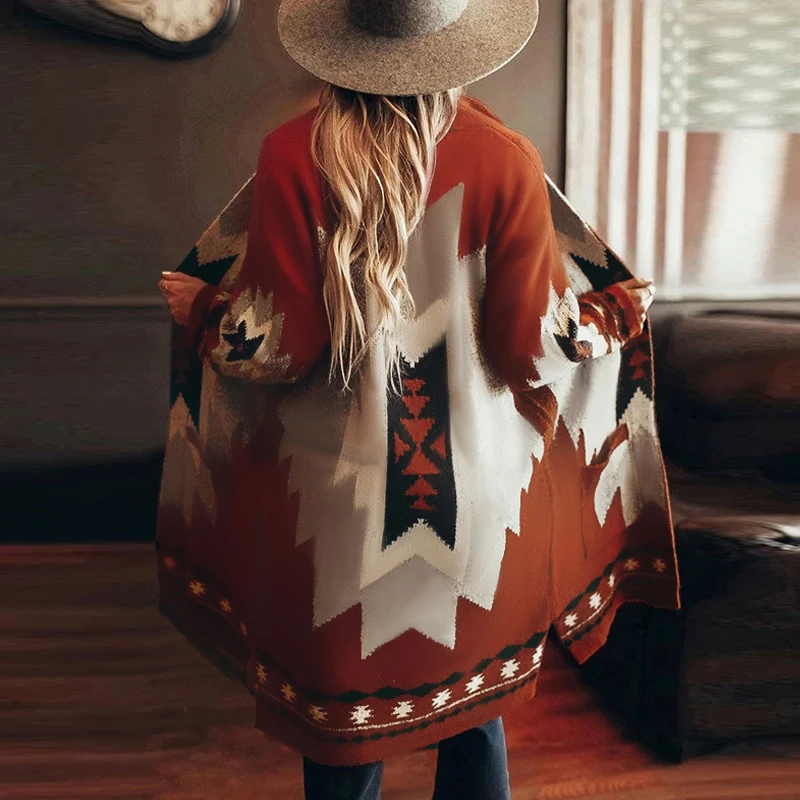 TEELYNN Ethnic Pattern Print Long Sleeve Cardigan Women Coat Warm 2022 Vintage Boho Spring Autumn Outerwear Casual Female Jacket
TEELYNN Ethnic Pattern Print Long Sleeve Cardigan Women Coat Warm 2022 Vintage Boho Spring Autumn Outerwear Casual Female Jacket