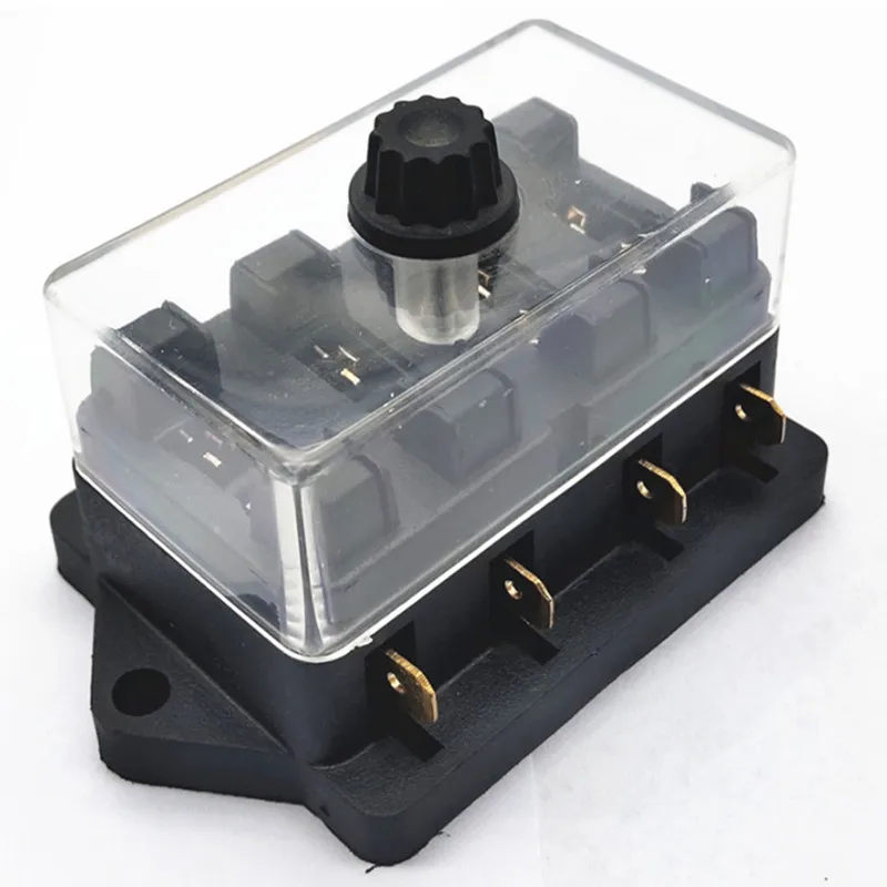4 Road Medium Car Insert Fuse Holder With Transparent Dust cover Car Truck Safety Box
4 Road Medium Car Insert Fuse Holder With Transparent Dust cover Car Truck Safety Box