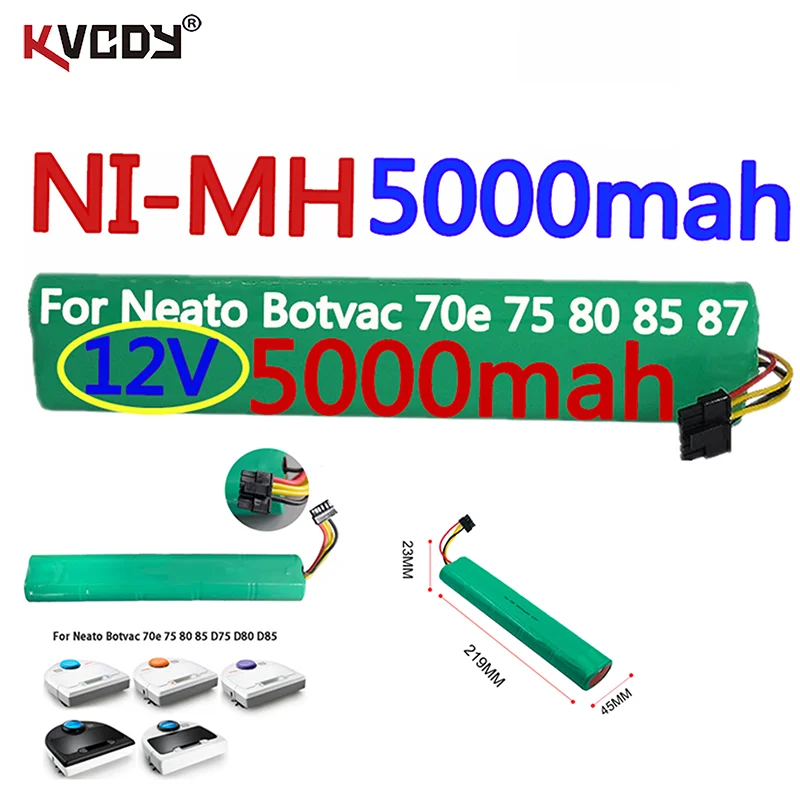 new12V Ni-MH 5000mah vacuum cleaner robot batteryReplacement Rechargeable Battery For Neato Botvac 70e 75 D75 80 85 D85 D80
new12V Ni-MH 5000mah vacuum cleaner robot batteryReplacement Rechargeable Battery For Neato Botvac 70e 75 D75 80 85 D85 D80
