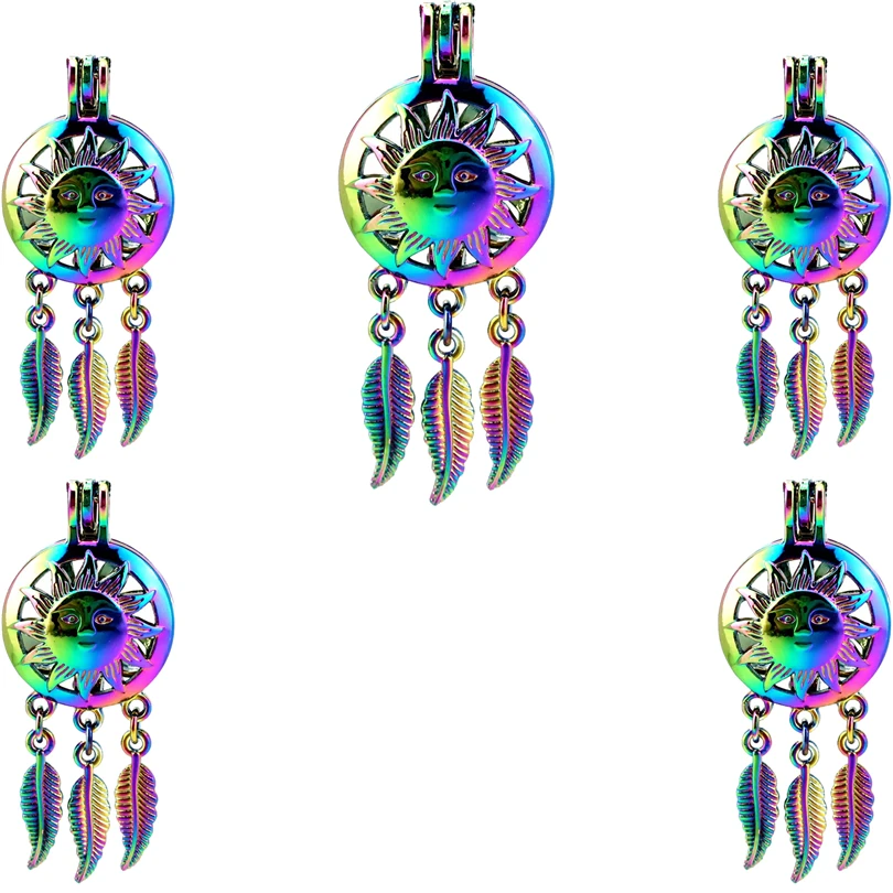 10PCS Sun Lucky Dreamcatcher Beads Cage Locket Aromatherapy Diffuser Pendant Jewelry Making Necklace Keychain Charm Materails
10PCS Sun Lucky Dreamcatcher Beads Cage Locket Aromatherapy Diffuser Pendant Jewelry Making Necklace Keychain Charm Materails