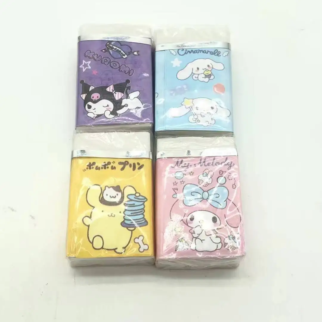 Новинка Ластик Sanrio Kuromi моя мелодия школьник портативный мультяшный милый Коричный помпон пуриновый ластик