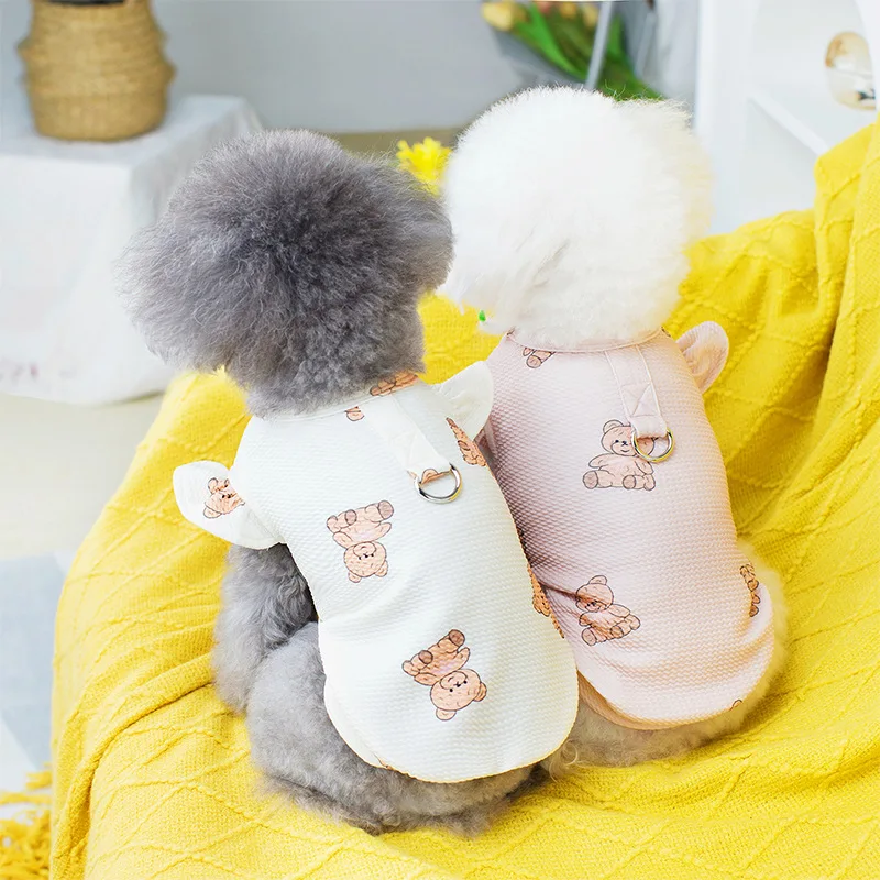 Brown Bear Traction Dog T-shirt Can Hang Leash Pet Clothes Cat Cats with Small and Medium-sized Dog Clothe Princess Dress Clothe
Brown Bear Traction Dog T-shirt Can Hang Leash Pet Clothes Cat Cats with Small and Medium-sized Dog Clothe Princess Dress Clothe