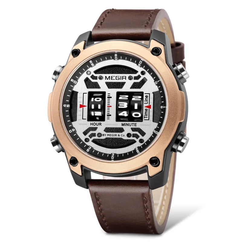 MEGIR Quartz Men's Watches Waterproof Leather Strap Rolling Time 2022 New Fashion Genuine Men's Watch Relogio Masculino 2142
MEGIR Quartz Men's Watches Waterproof Leather Strap Rolling Time 2022 New Fashion Genuine Men's Watch Relogio Masculino 2142