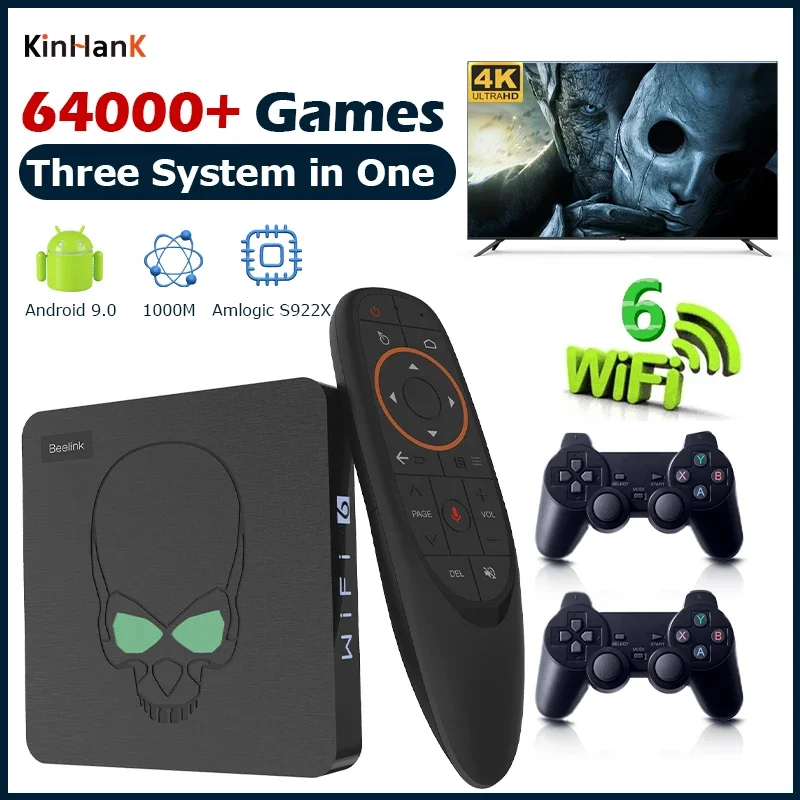 Game Box Beelink Super Console X King S922X WiFi 6 Video Game Consoles For PS1/N64/S922/SS With 64000+ Games Retro Mini TV Box
Game Box Beelink Super Console X King S922X WiFi 6 Video Game Consoles For PS1/N64/S922/SS With 64000+ Games Retro Mini TV Box