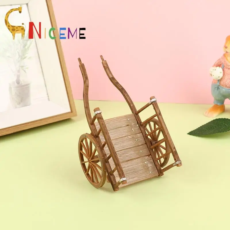 

1 шт. Миниатюрная модель корзины модели барроков тянущаяся корзина кукольный домик садовая мебель микро-пейзаж Детские ролевые игрушки