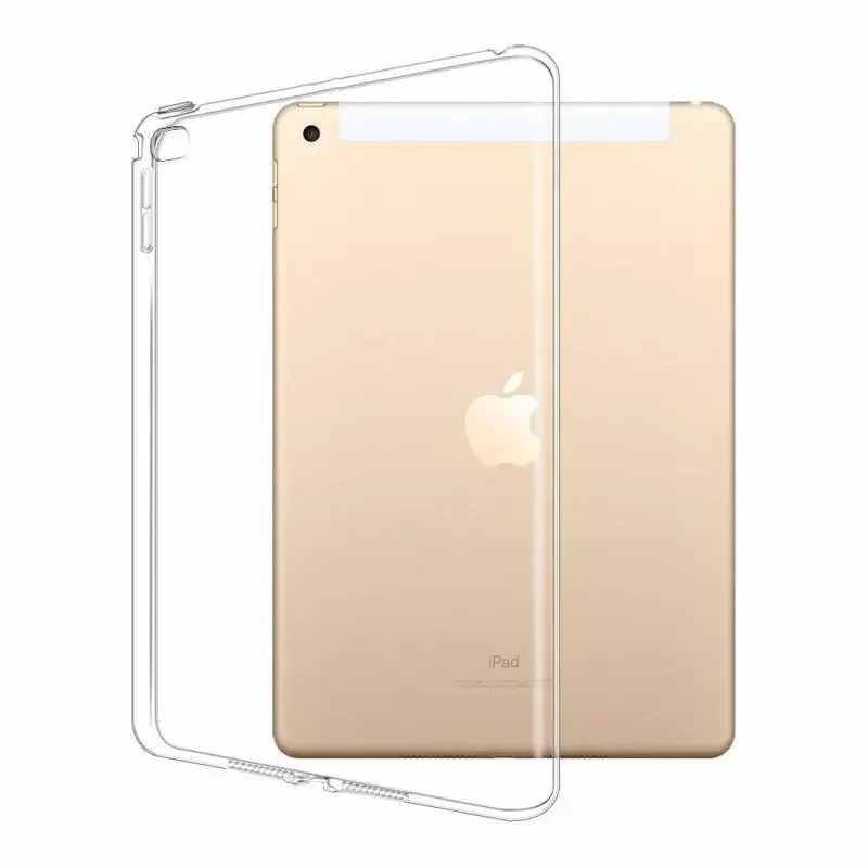 

Transparent Cover Case For Apple iPad 9.7 2017/2018 Slim Silicon Soft TPU Tablet Computer Case Absorption For iPad 5 6th air 1 2