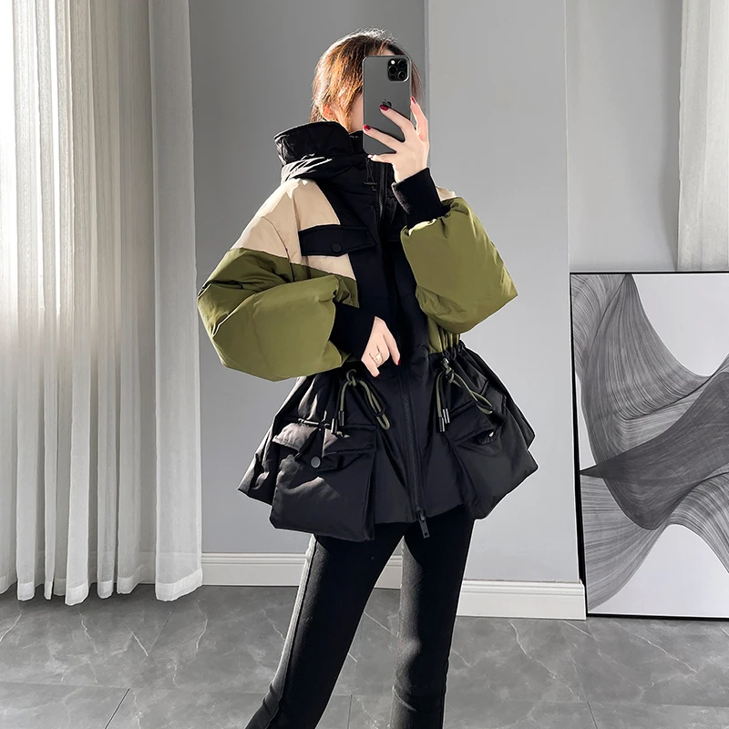 2023 Women's Winter Fashion White Duck Down Coats Female Short Thick Warm Outerwear Ladies Patchwork Slim Down Jackets D69
2023 Women's Winter Fashion White Duck Down Coats Female Short Thick Warm Outerwear Ladies Patchwork Slim Down Jackets D69