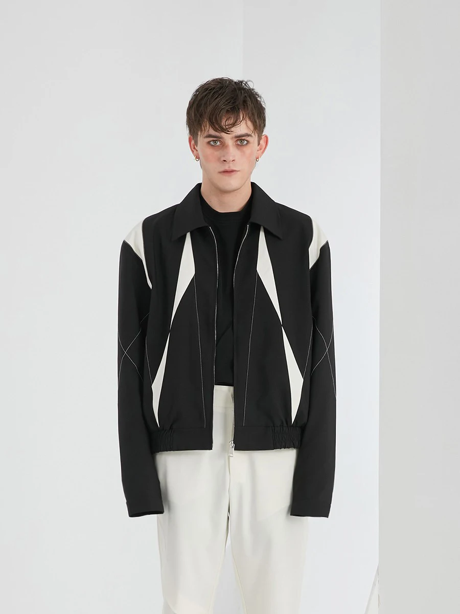 Женская/Мужская/Женская Новая мода оригинального дизайна, черно-белая Лоскутная куртка с отложным воротником, женский костюм
Женская/Мужская/Женская Новая мода оригинального дизайна, черно-белая Лоскутная куртка с отложным воротником, женский костюм