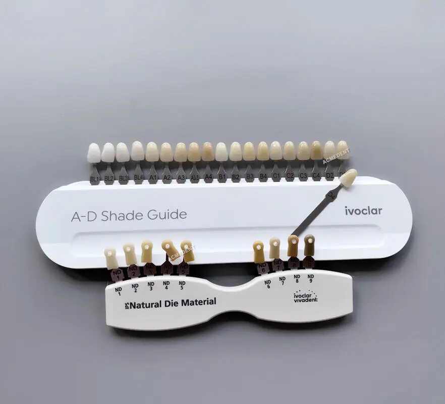 Dental Teeth Bleach Classical Shade Guide IPS Natural Die Guide 9/20 Color Porcelain Material
Dental Teeth Bleach Classical Shade Guide IPS Natural Die Guide 9/20 Color Porcelain Material