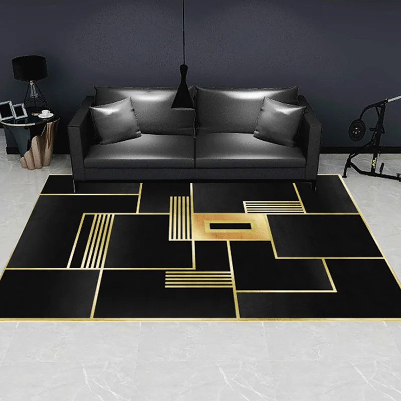 Black Gold Series Living Room Carpet Coffee Table Mat Bedroom Full Bedside Decoration Corridor Floor Mat Home Entrance Doormat
Black Gold Series Living Room Carpet Coffee Table Mat Bedroom Full Bedside Decoration Corridor Floor Mat Home Entrance Doormat