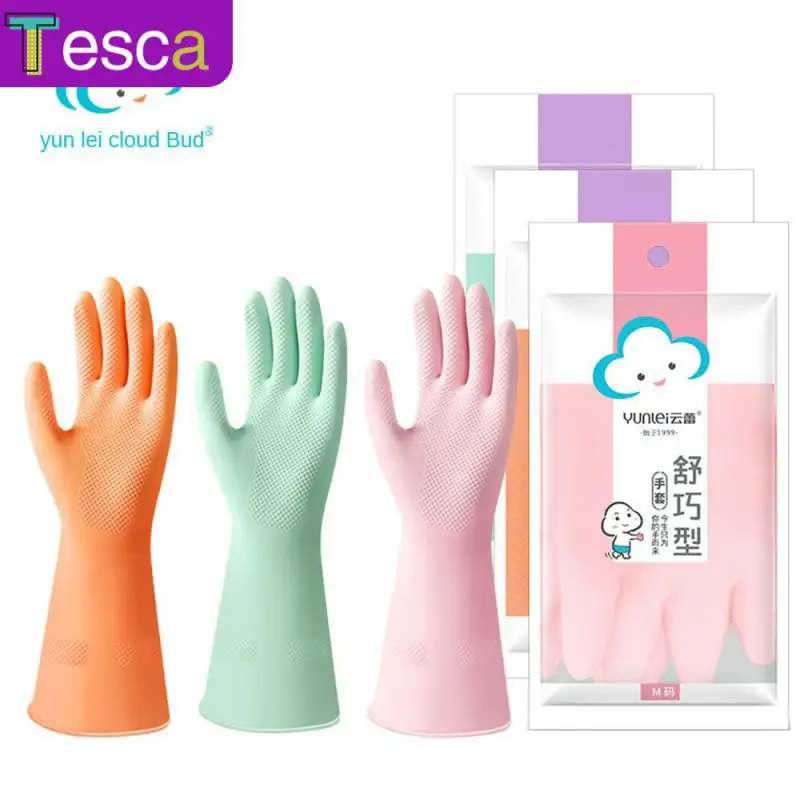 Thickened Cleaning Scrubber 1pair Waterproof Cleaning Gloves Safe Material Soft Fit Dishwashing Glove For Household Chores
Thickened Cleaning Scrubber 1pair Waterproof Cleaning Gloves Safe Material Soft Fit Dishwashing Glove For Household Chores