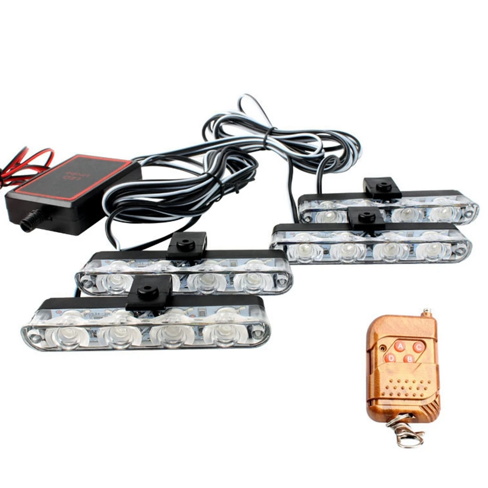 16 LED Flash LED Strobe Flash Light Wireless Remote Controller Dash Emergency Warning Flashing Lamp 12V Yellow Light
16 LED Flash LED Strobe Flash Light Wireless Remote Controller Dash Emergency Warning Flashing Lamp 12V Yellow Light