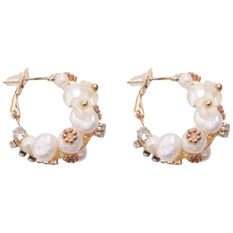 Handmade Fresh Water Pearl Hoop Earrings For Women Wedding Party Stone Earrings Jewelry
Handmade Fresh Water Pearl Hoop Earrings For Women Wedding Party Stone Earrings Jewelry