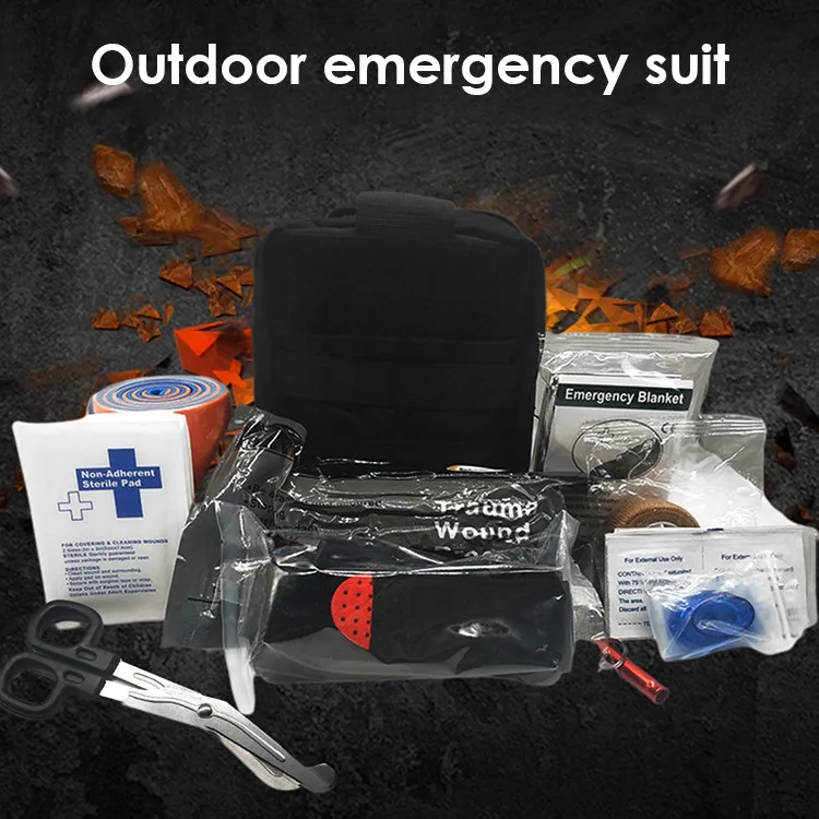 39pcs Outdoor First Aid Kit Tactical Molle Medical Bag Military EDC Waist Pack Hunting Camping Climbing Emergency Survival Bag
39pcs Outdoor First Aid Kit Tactical Molle Medical Bag Military EDC Waist Pack Hunting Camping Climbing Emergency Survival Bag