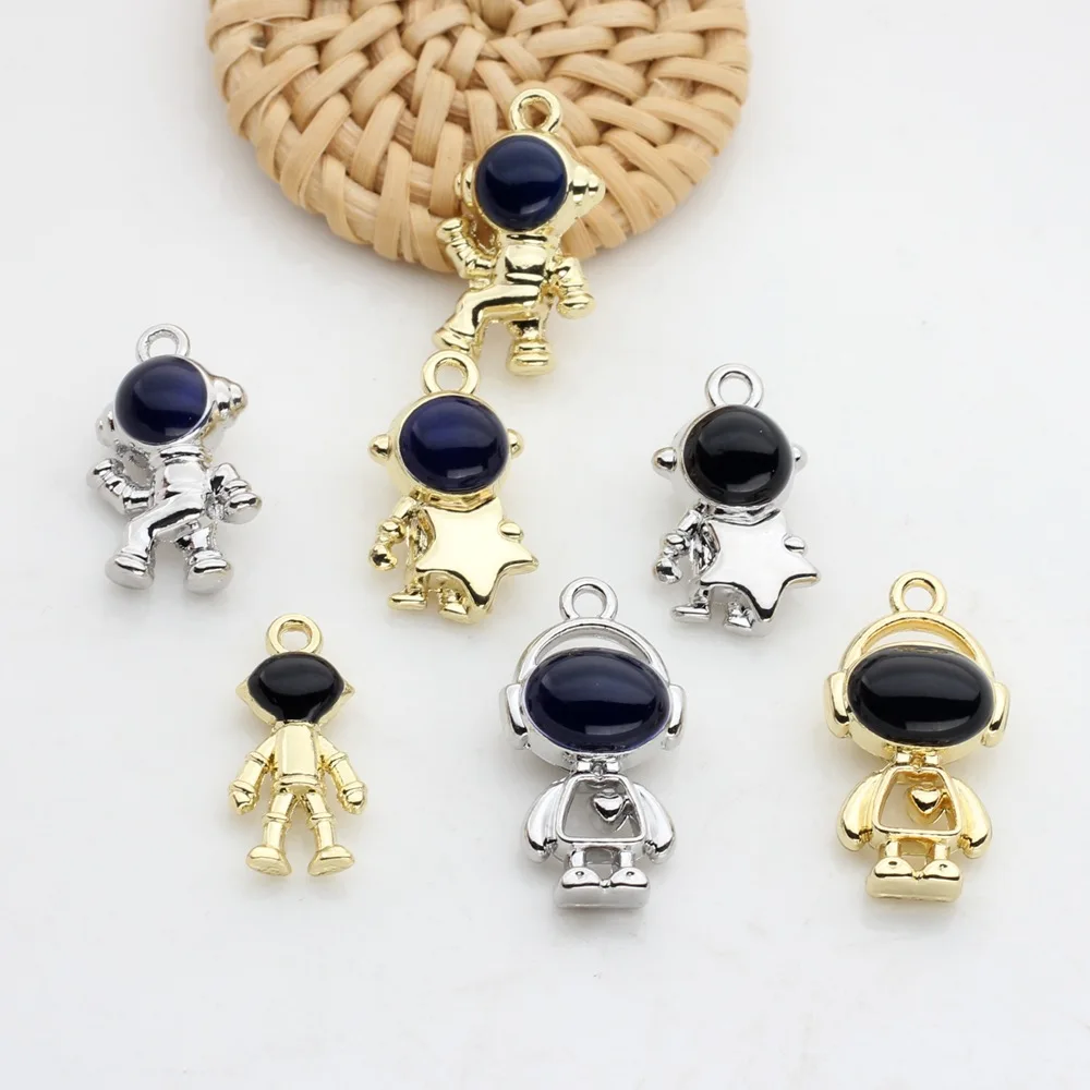 Zinc Alloy Metal 3D Enamel Astronaut Charms 10pcs/lot For DIY Jewelry Earrings Making Accessories
Zinc Alloy Metal 3D Enamel Astronaut Charms 10pcs/lot For DIY Jewelry Earrings Making Accessories