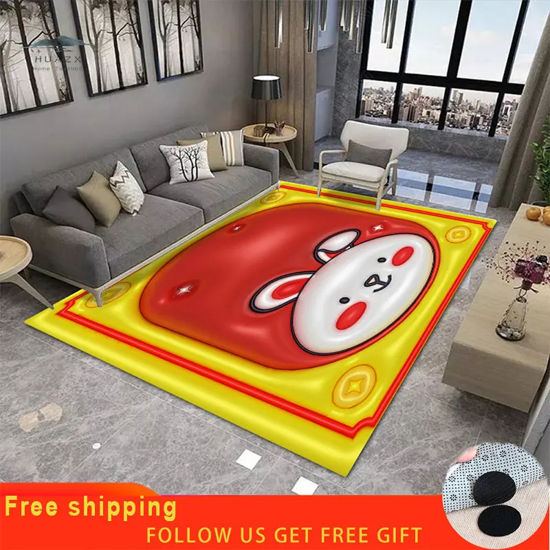 3D Rabbit Pattern Area Rug for Living Room Decoration Bedroom Decor Mat Coffee Table Rugs Non-slip Carpet Rectangle Doormats
3D Rabbit Pattern Area Rug for Living Room Decoration Bedroom Decor Mat Coffee Table Rugs Non-slip Carpet Rectangle Doormats