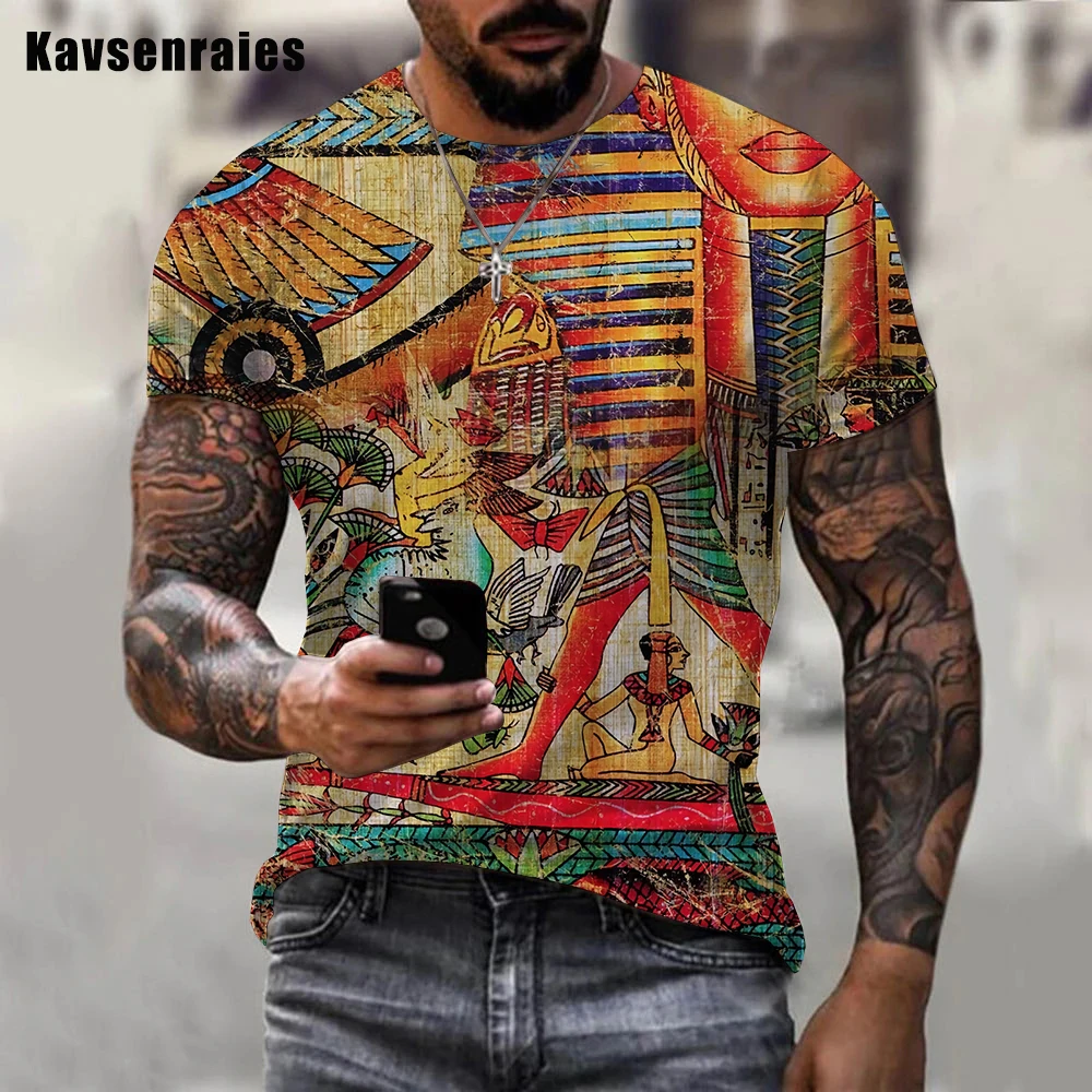 Summer Hot Sale Men Women Fashion Casual Street Style Short Sleeve Tees Classic Ancient Egypt Printed 3D T-shirt
Summer Hot Sale Men Women Fashion Casual Street Style Short Sleeve Tees Classic Ancient Egypt Printed 3D T-shirt