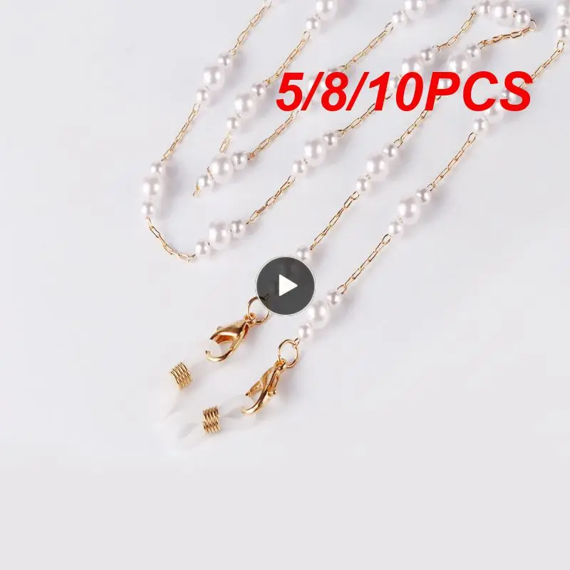 10PCS Fashion Eyeglasses Chain Mask Strap Pearl Beaded Women Necklace Glasses Ear Hanging Rope Adjustable Sunglasses Accessory
10PCS Fashion Eyeglasses Chain Mask Strap Pearl Beaded Women Necklace Glasses Ear Hanging Rope Adjustable Sunglasses Accessory