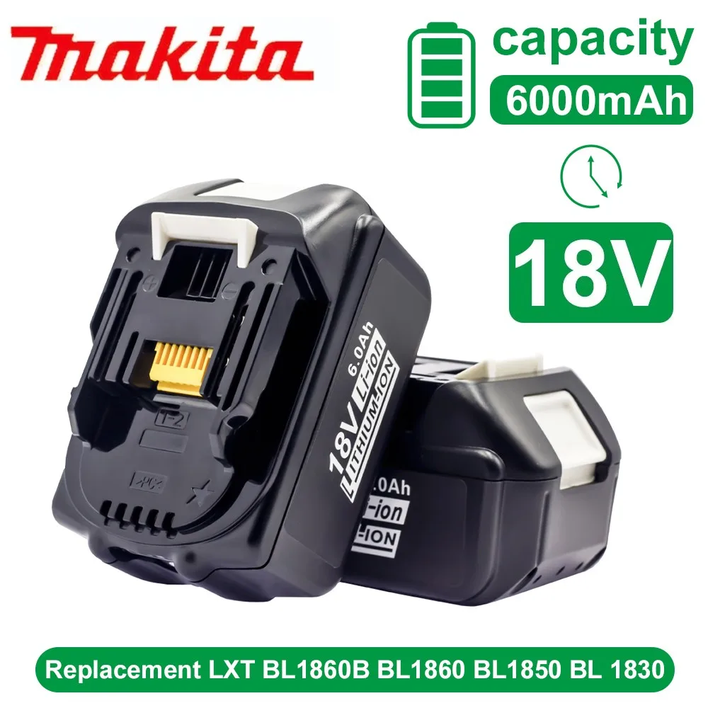 18V 6000mAh 6.0Ah Makita Rechargeable Power Tools Battery with LED Li-ion Replacement LXT BL1860B BL1860 BL1850 BL 1830
18V 6000mAh 6.0Ah Makita Rechargeable Power Tools Battery with LED Li-ion Replacement LXT BL1860B BL1860 BL1850 BL 1830