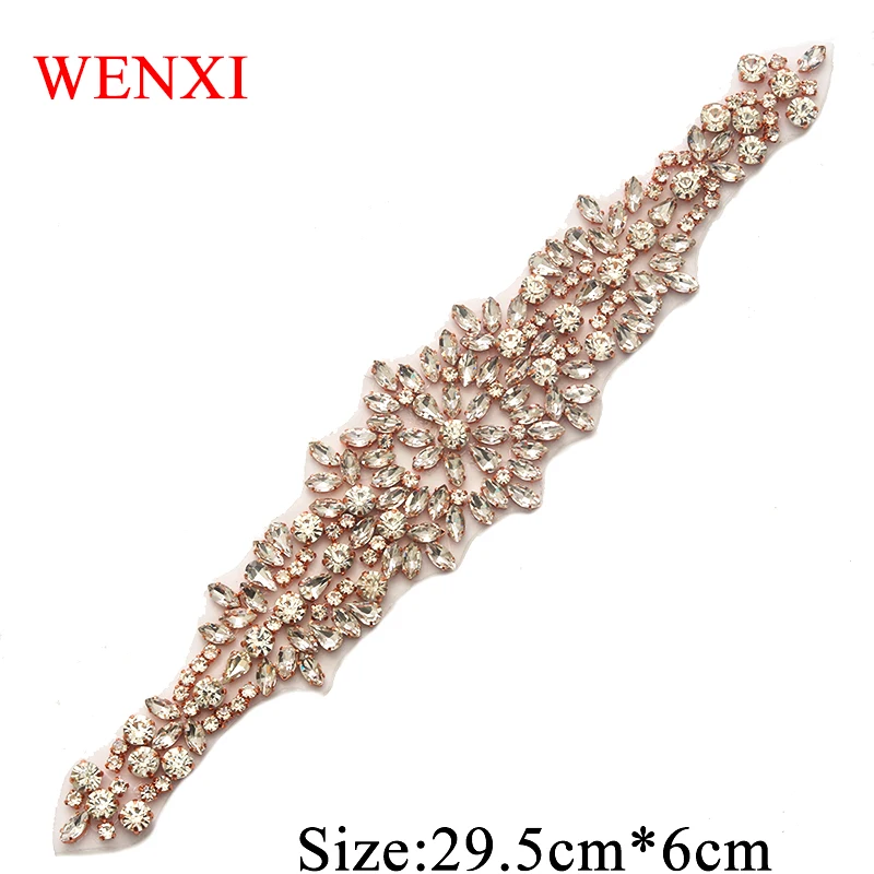 WENXI 5PCS Handmade Rhinestones Appliques Sewing On For Bridal Dress Sash DIY Wedding Gown Belt WX898
WENXI 5PCS Handmade Rhinestones Appliques Sewing On For Bridal Dress Sash DIY Wedding Gown Belt WX898