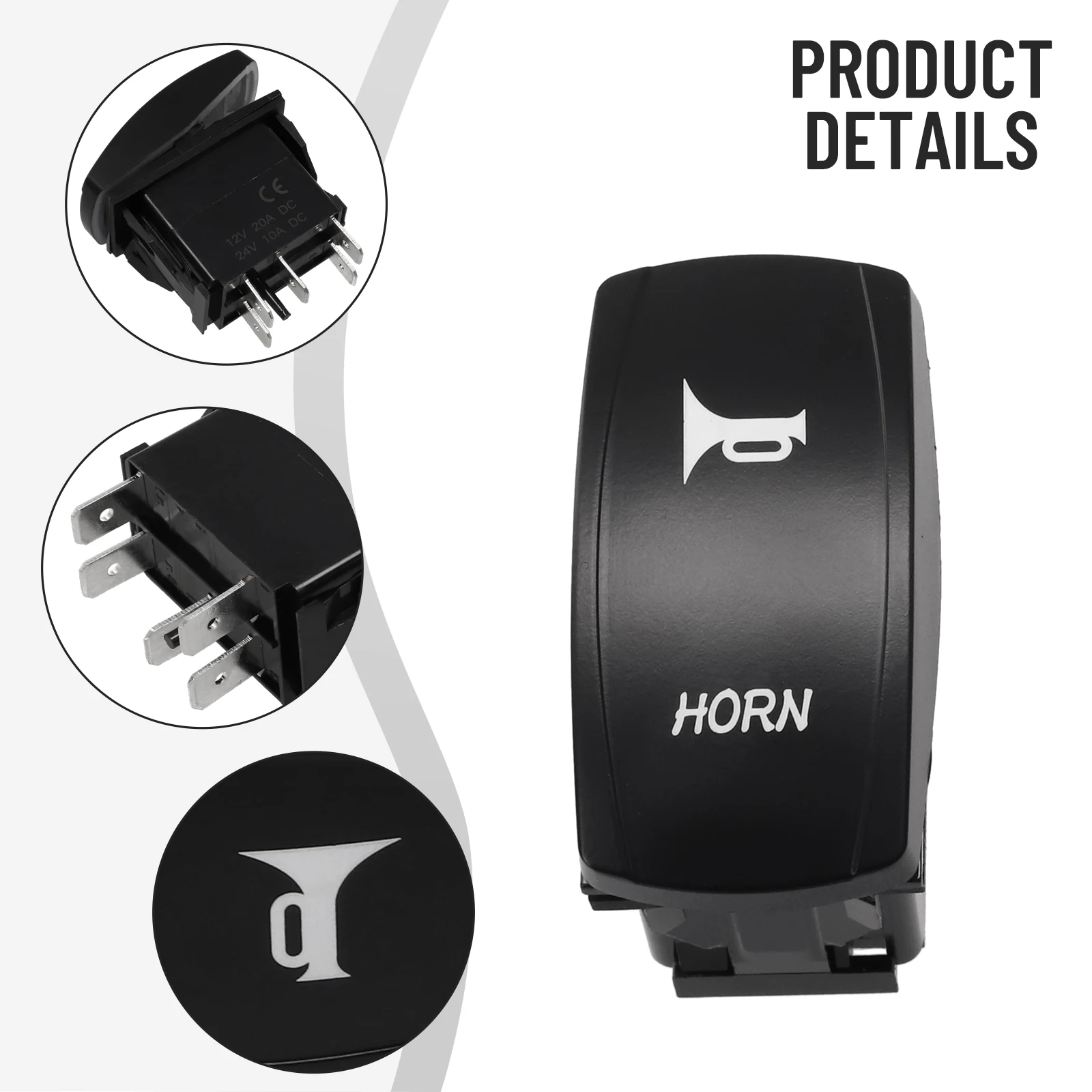 On Off Switch Rocker Switch Car Interior Parts 5Pin ABS Black Blue LED Horn Toggle Rocker Speaker Push Button High Quality
On Off Switch Rocker Switch Car Interior Parts 5Pin ABS Black Blue LED Horn Toggle Rocker Speaker Push Button High Quality